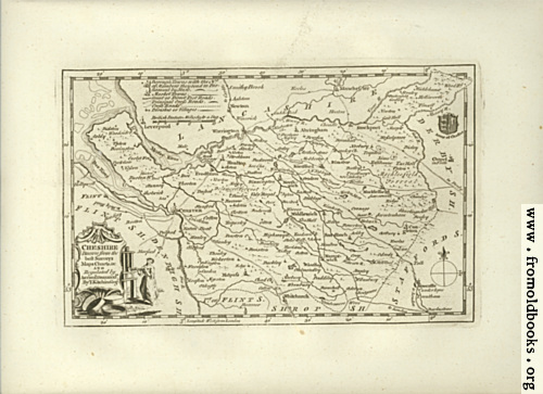 [Picture: Antique Map of Cheshire]