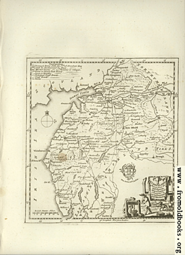 [Picture: Antique Map of Cumberland]