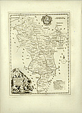 [Picture: Antique Map of Derbyshire]