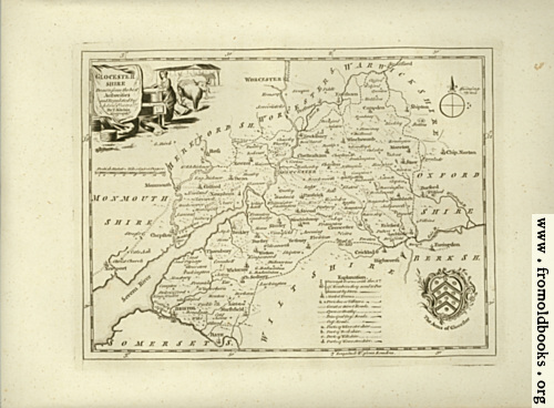 [Picture: Antique Map of Glocestershire]