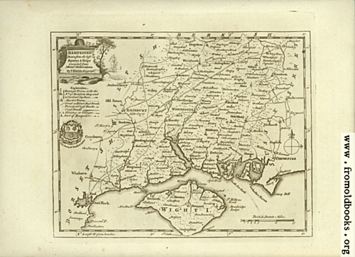 [Picture: Antique Map of Hampshire]