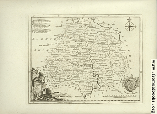 [Picture: Antique Map of Herefordshire]