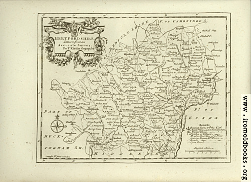 [Picture: Antique Map of Hertfordshire]