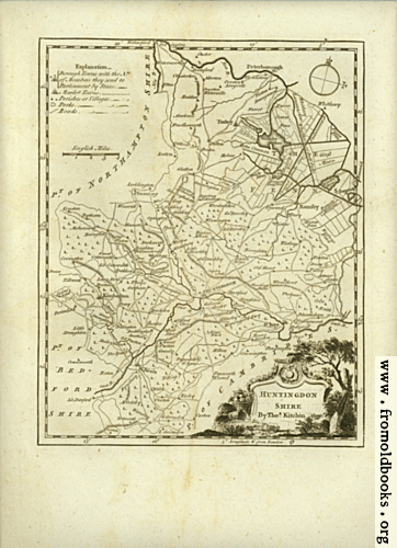 [Picture: Antique Map of Huntingdonshire]