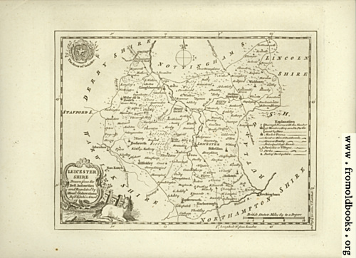 [Picture: Antique Map of Leicestershire]