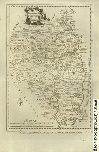 [Picture: Antique Map of Leinster]