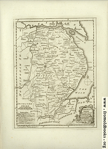 [Picture: Antique Map of Lincolnshire]
