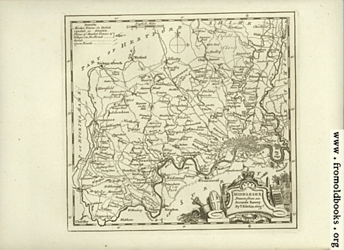 [Picture: Antique Map of Middlesex]