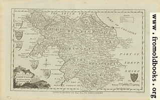 Antique Map of North Wales