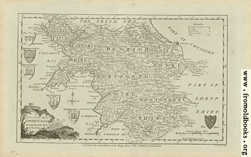 [Picture: Antique Map of North Wales]