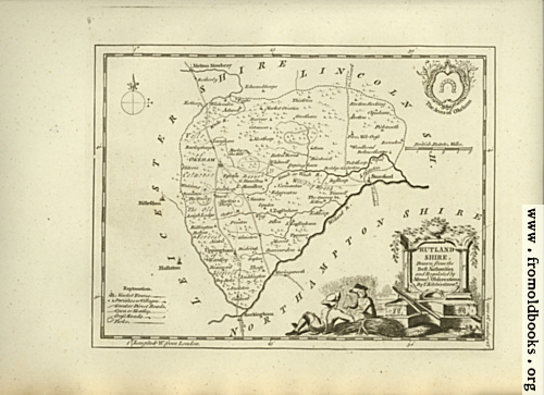 [Picture: Antique Map of Rutlandshire]