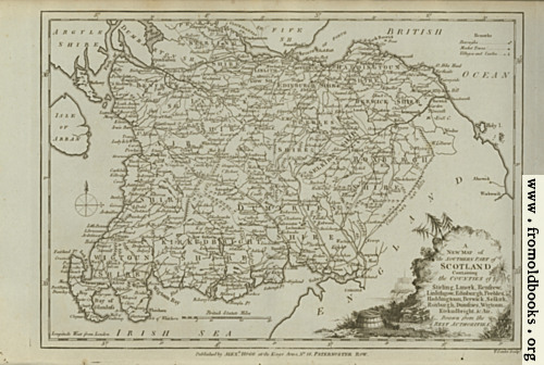 [Picture: Antique Map of the Southern Part of Scotland]