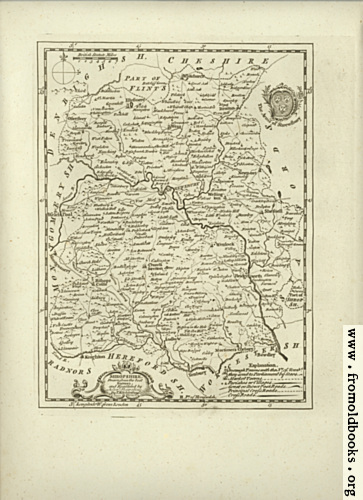 [Picture: Antique Map of Shropshire]