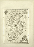 [Picture: Antique Map of Staffordshire]