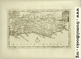 [Picture: Antique Map of Sussex]