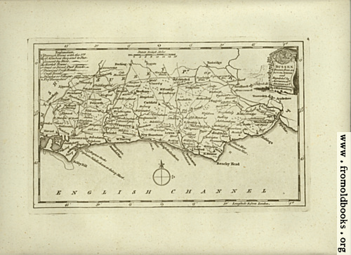 [Picture: Antique Map of Sussex]