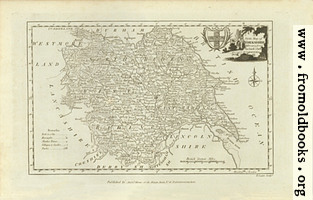 Antique Map of Yorkshire