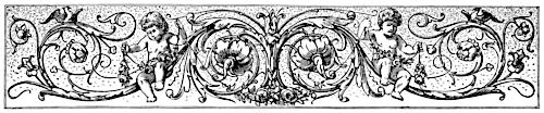 [Picture: Chapter-head with cherubs, flowers, vines and birds]