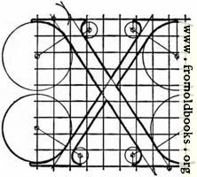 Letter X from “Alphabet after Serlio”