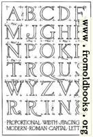 3.—Width Proportions of Modern Roman Capitals.