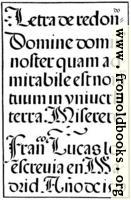 [Picture: 143.—Spanish Round Gothic Letters.  Francisco Lucas, 1577]