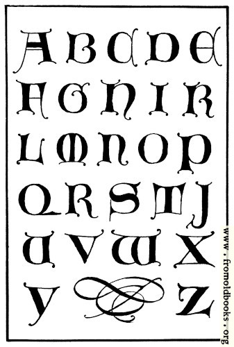 [Picture: 156.—Uncial Gothic Capitals. 14th Century.]