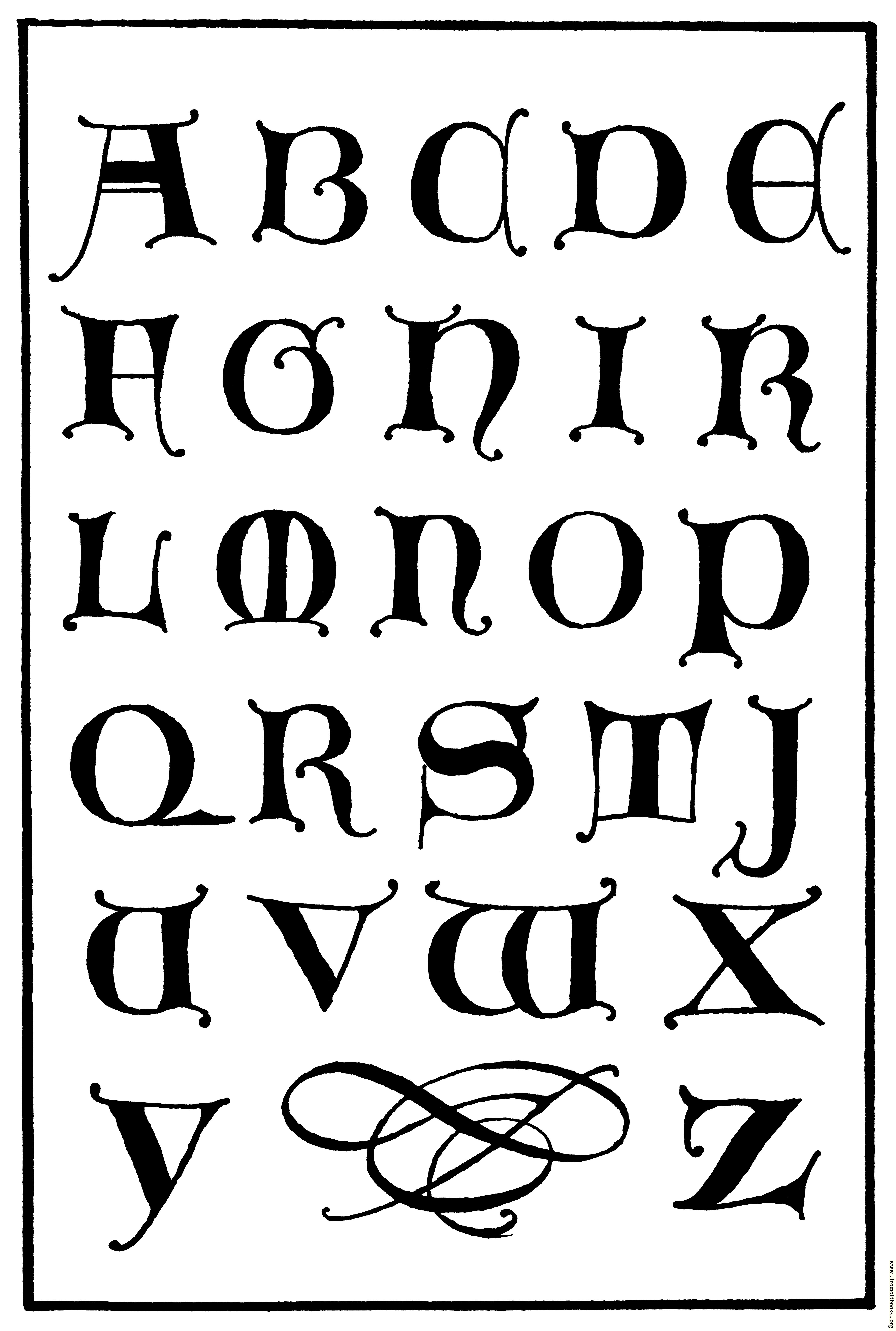 [Picture: 156.—Uncial Gothic Capitals. 14th Century.]