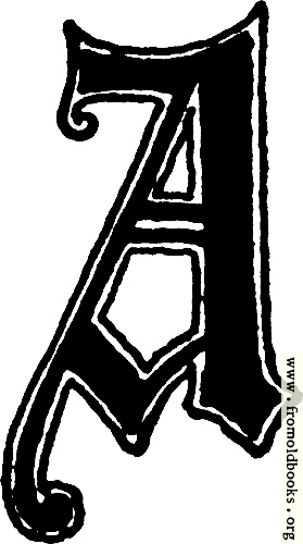 [Picture: Calligraphic letter “A” in 15th century gothic style]