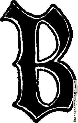 [Picture: Calligraphic letter “B” in 15th century gothic style]
