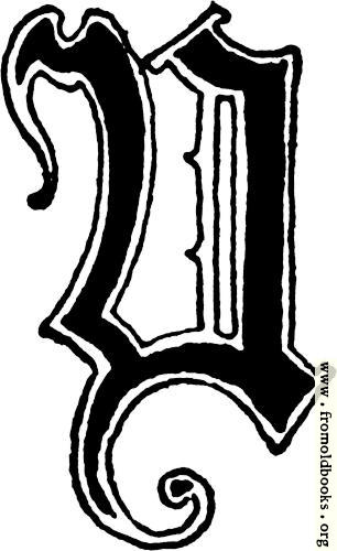 [Picture: Calligraphic letter “Y” in 15th century gothic style]