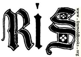 [picture: Letters R and S from English gothic Letters, 15th Century]