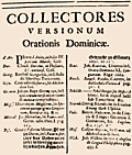 [Picture: Collectores versionum Orationis Dominicæ: contributors]