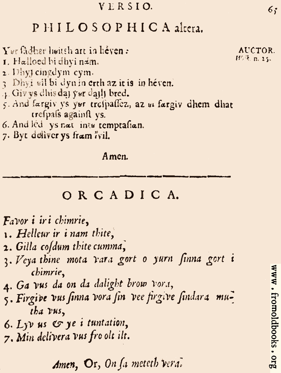 [Picture: 65: Philosophica altera., Orcadica]