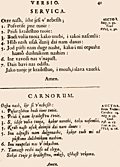 41: Servica, Carnorum