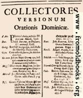 [picture: Collectores versionum Orationis Dominicæ: contributors]