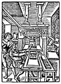 [Picture: 8.—Detail: Printing Page Woodcut]