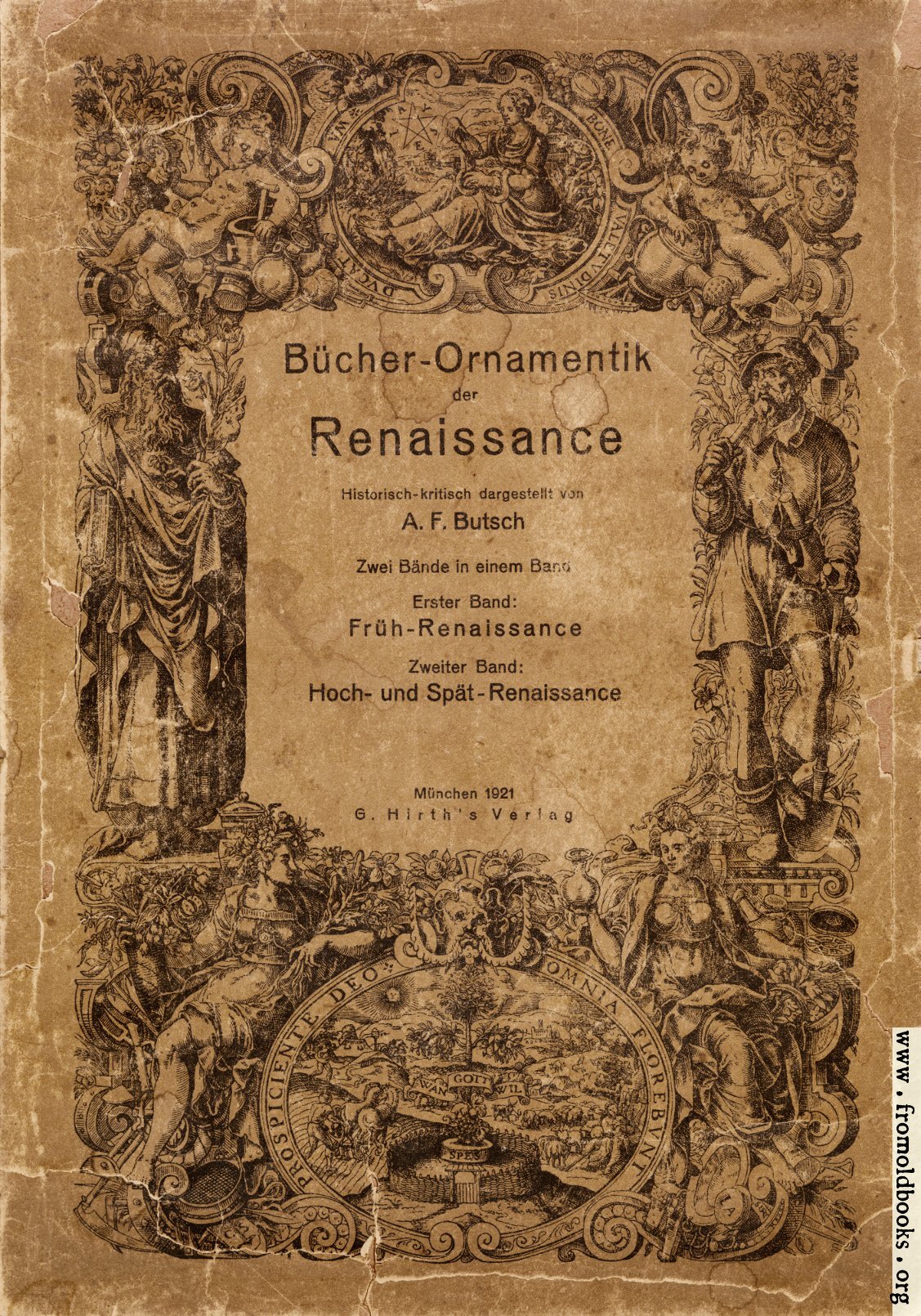Book cover, Ornamentik Der Renaissance (Vol. I.)
