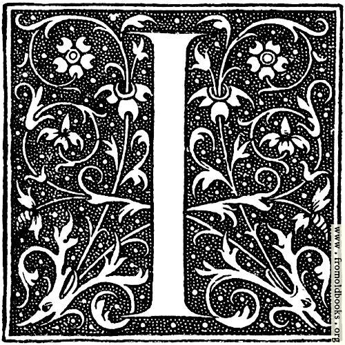 [Picture: Decorative initial letter I]