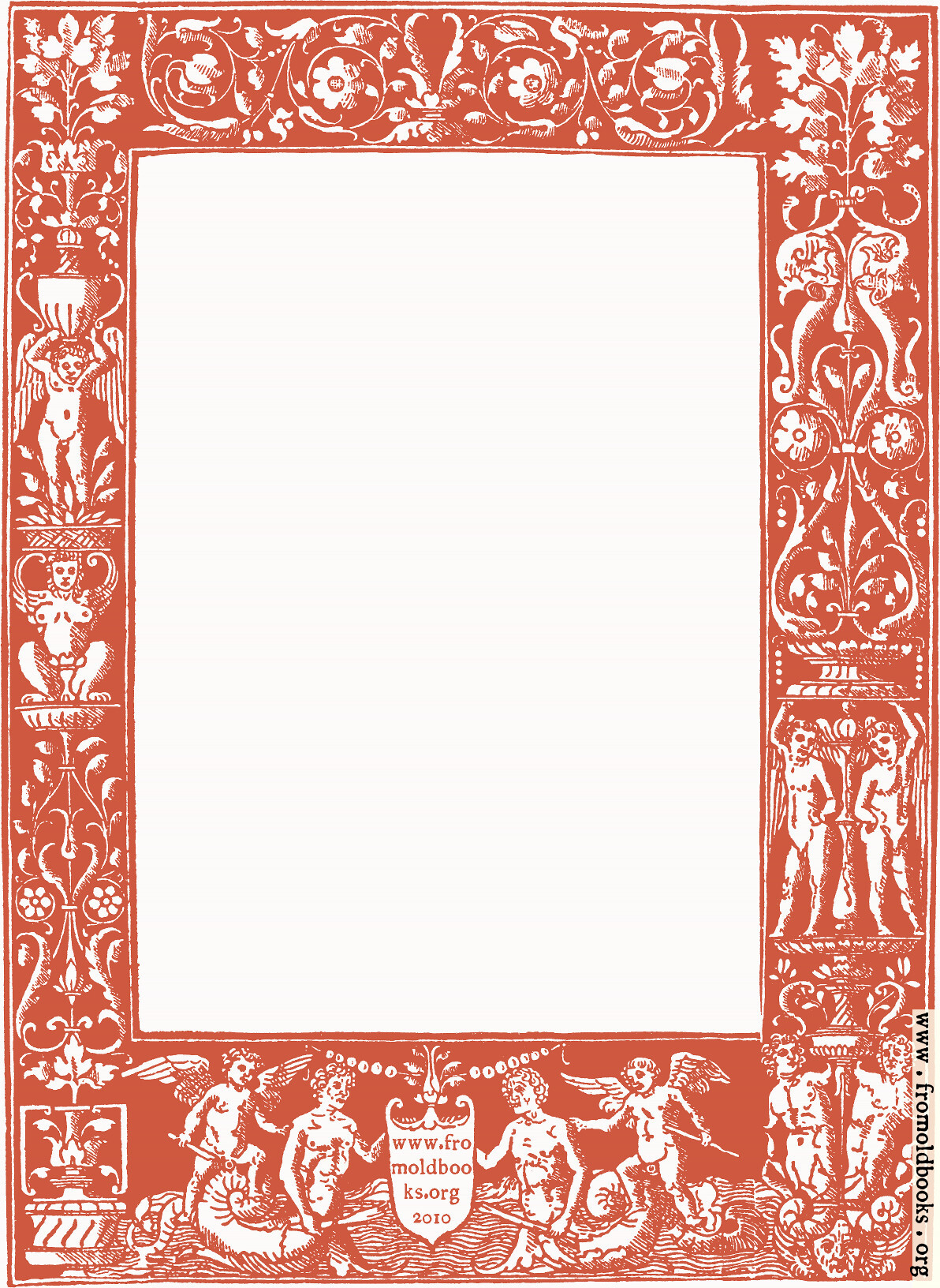 Ornate border from 1878 Title Page (red version)
