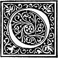 [Picture: Foliated Decorative Capital Letter “O”]