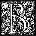 [Picture: 62b.—Initial capital letter “B” from Dance of Death Alphabet]