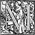 [Picture: 62m.—Initial capital letter “M” from Dance of Death Alphabet.]