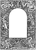 [Picture: Empty border with peasants and dragons]