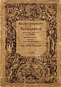 Book cover, Ornamentik Der Renaissance (Vol. I.)