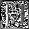 62h.âInitial capital letter âHâ from Dance of Death Alphabet.