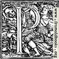 [picture: 62p.---Initial capital letter ``P'' from Dance of Death Alphabet.]