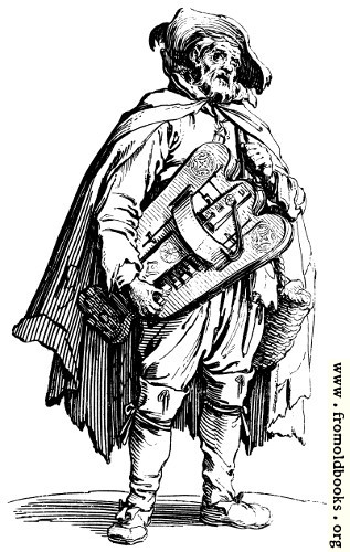 [Picture: 154.—Beggar with Hurdygurdy.]