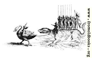 [picture: 206a2: Giant bird pulling a lizard]