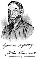 John Carroll D..D., Portrait and Signature