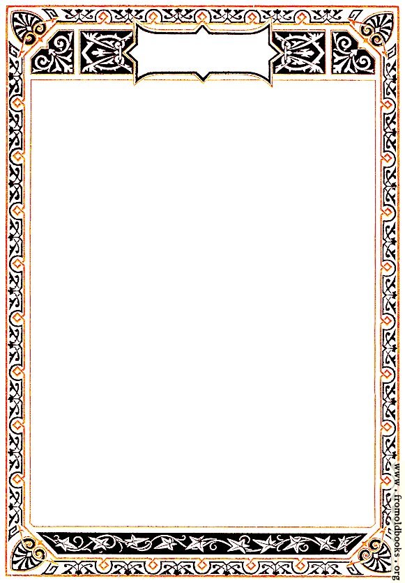 Ornate Early Victorian full-page Geometric Border [image 119x172 pixels 75]